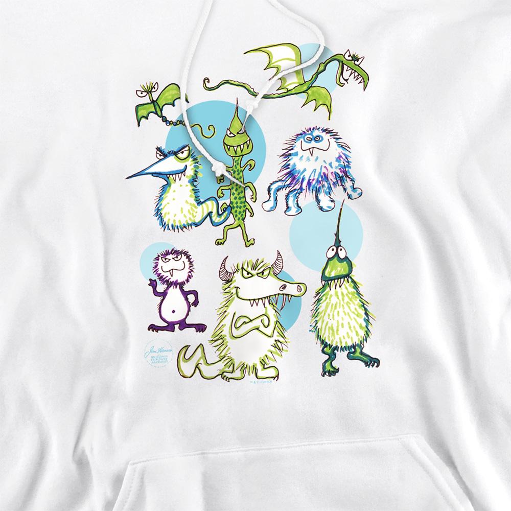 Jim Henson Unisex Adult Monster Doodles Hoodie
