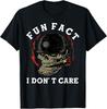 Fun Fact I Don't Care Skull Funny Quote T-Shirt