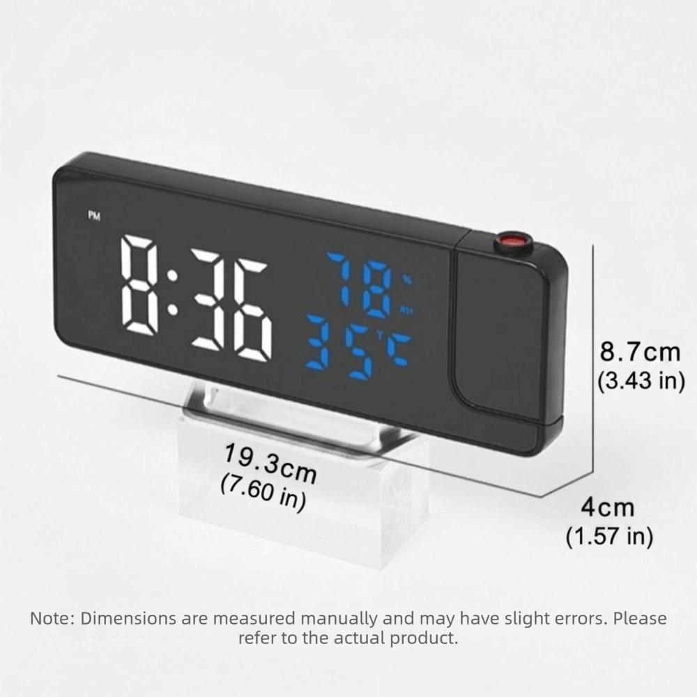 12/24H Format Projection Alarm Clock Multi-functional Desk Clock Clock LED Clock  Bedroom