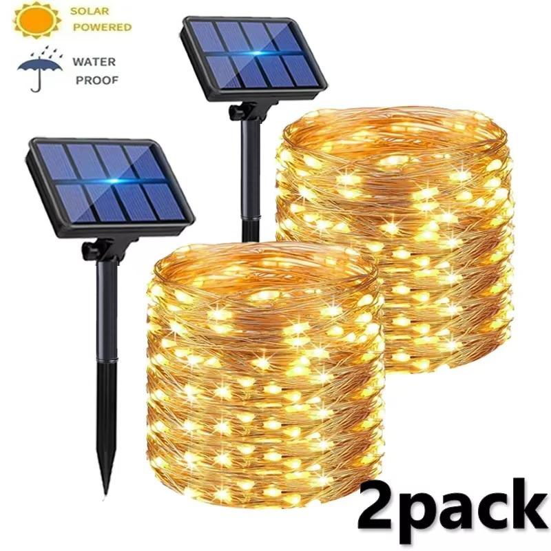 Outdoor Solar String Lights LED Waterproof Copper Wire Xmas Garden Party Decor