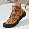 Men's Hip-top Genuine Leather Outdoor Hiking Shoes Casual Shoes