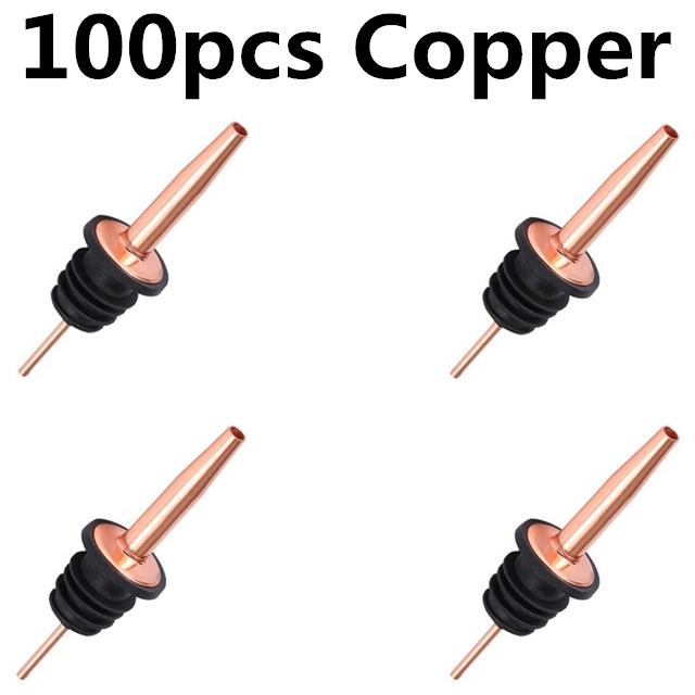 100pcs Wine Bottle Pourer Stopper Stainless