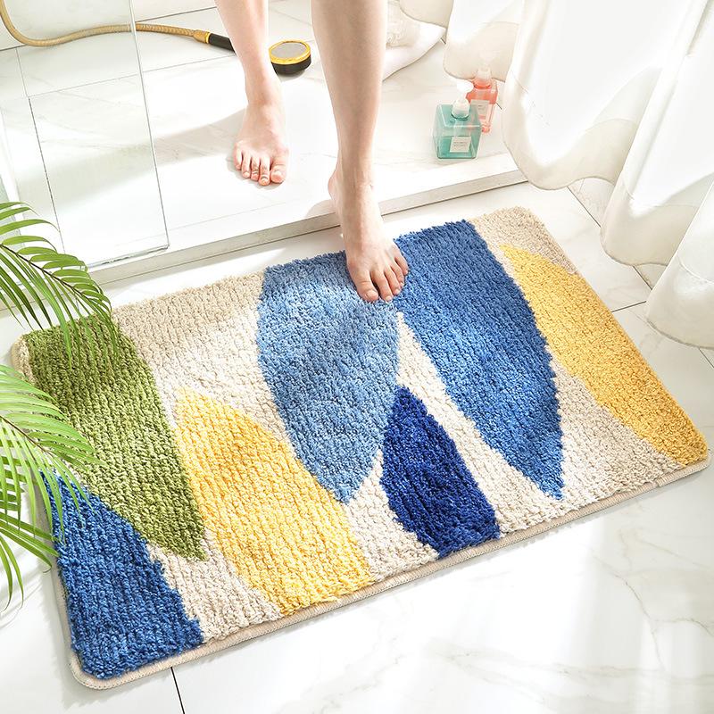 Moderne Minimalistische Badkamer Absorberend Antislip Mat Fris Huis Deur Vloermat Slaapkamer Mat Deurkleed Badkamer Decoratie Douche 45x65cm