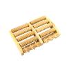 Wooden Foot Acupoint Roller Massager Natural Wood Five-row Foot Ball Cross-border Warp Dredging Massage Wheel