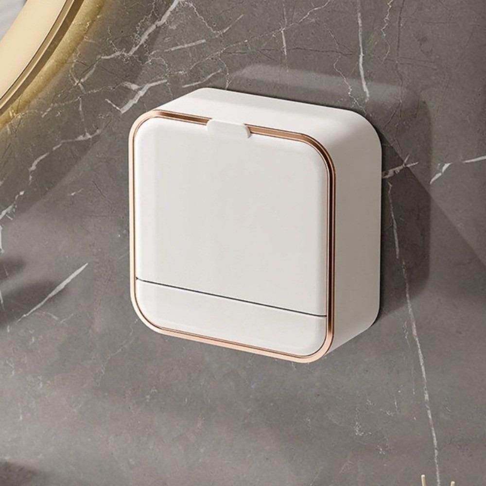 Wall Mounted Soap Dish Waterproof Bathroom Drain Soap Box New Soap Storage Case  Bathroom Supplies