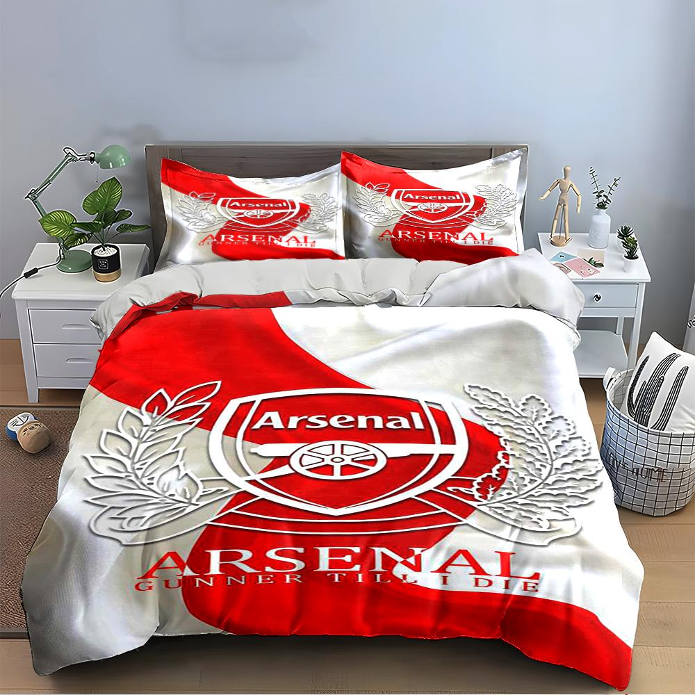 Arsenal Bedding Set Red Bedding set (1 duvet cover, 2 pillowcases, duvet not included)