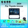 Car Radio 9" Android 14 Wireless Carplay Android Auto for Toyota Innvoa 2024 Multimedia Player Navigation GPS 4G+WiFi AutoRadio