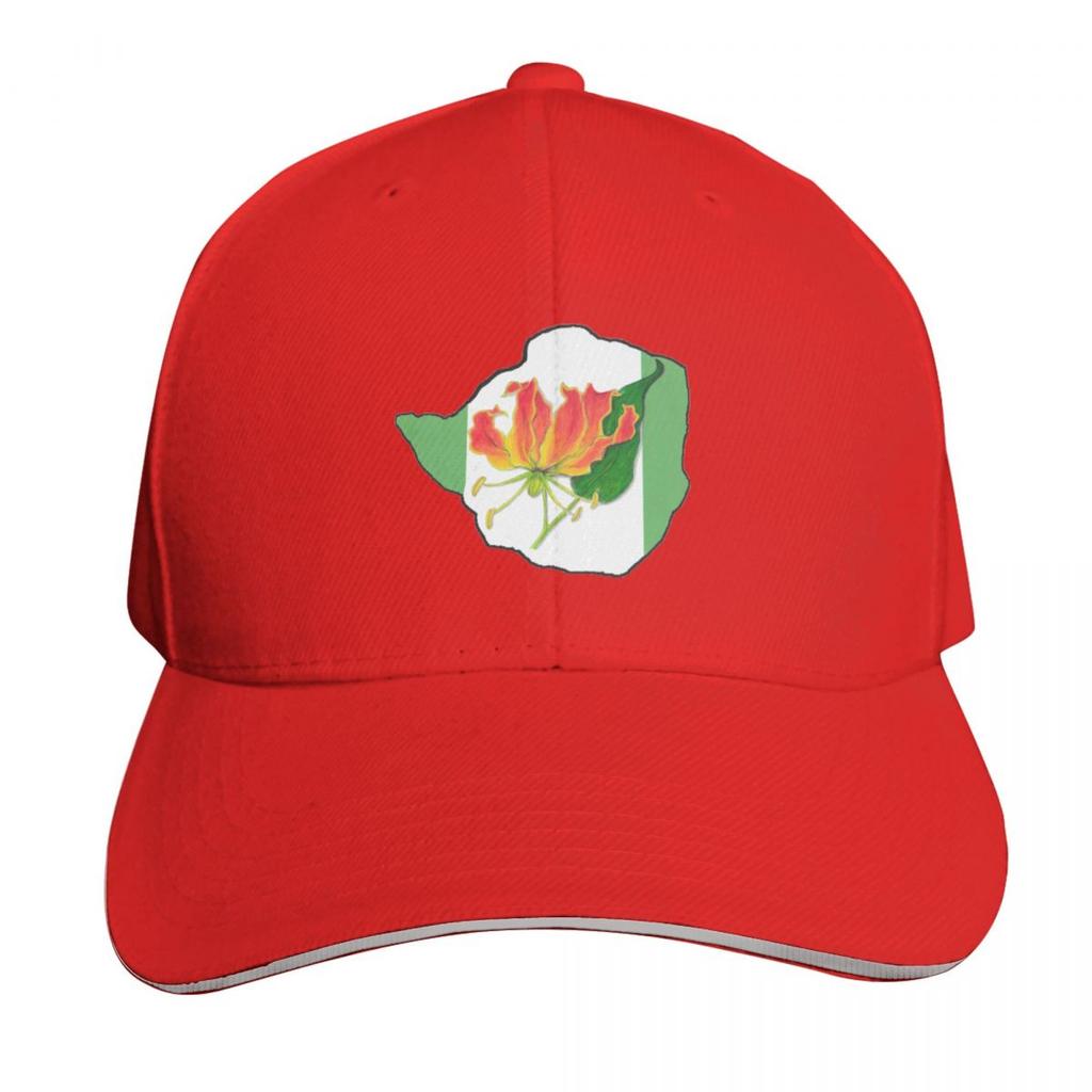 Flame Lily of Rhodesia Baseball Cap Sun Protection UPF Breathable Mesh Back Moisture Wicking Quick Dry