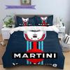 Custom Name Martini Racing Bedding,Quilt Set Quilt Cover Pillowcase Home Birthday Gift(1 * duvet cover + 2 * pillowcase, without core) -HE76
