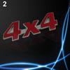 Bil metall 3D 4x4 förskjutningsmärke Lastbil Auto Motor Sticker Dekoration Dekal