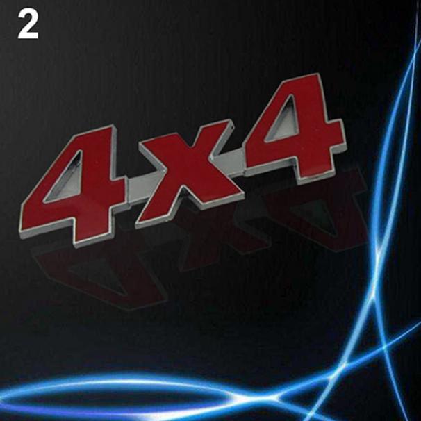 Bil metall 3D 4x4 förskjutningsmärke Lastbil Auto Motor Sticker Dekoration Dekal