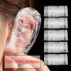 100/300/500Pcs Disposable Waterproof Ear Cover Transparent Bath Shower Hair Salon Earmuffs Coloring Protector Caps