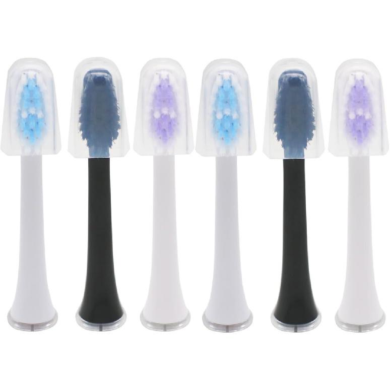 Toothbrush Heads Replacement Compatible for Jetwave Sonic Edge Toothbrush, with Head Cover 6 PCS