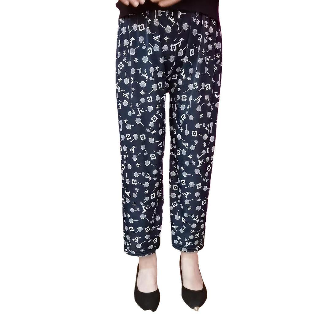 Damen Sommer Eis-Seide Mückendicht Locker Hose