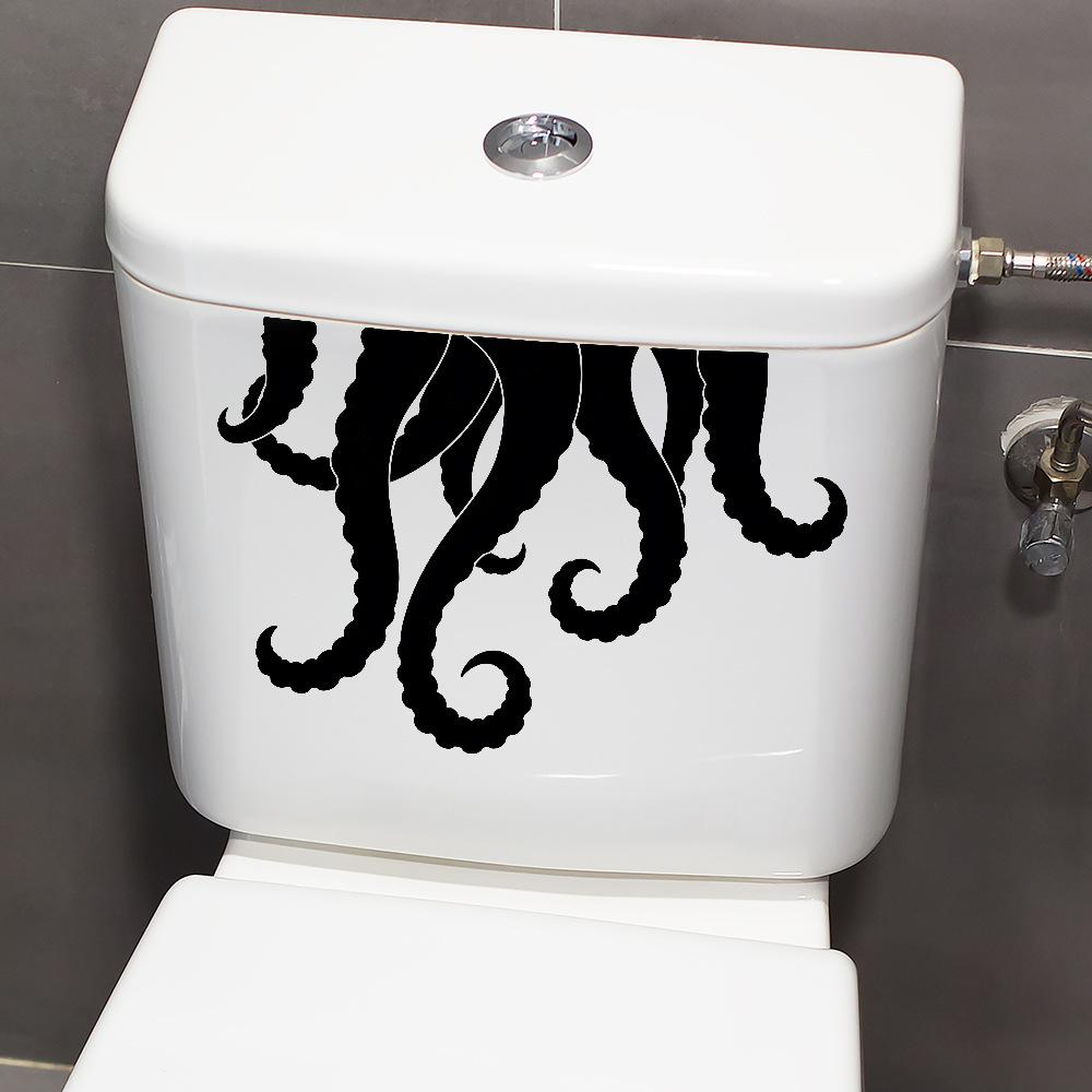 Creative Octopus Tentacle Bathroom Toilet Wall Sticker Self Adhesive Home Decor
