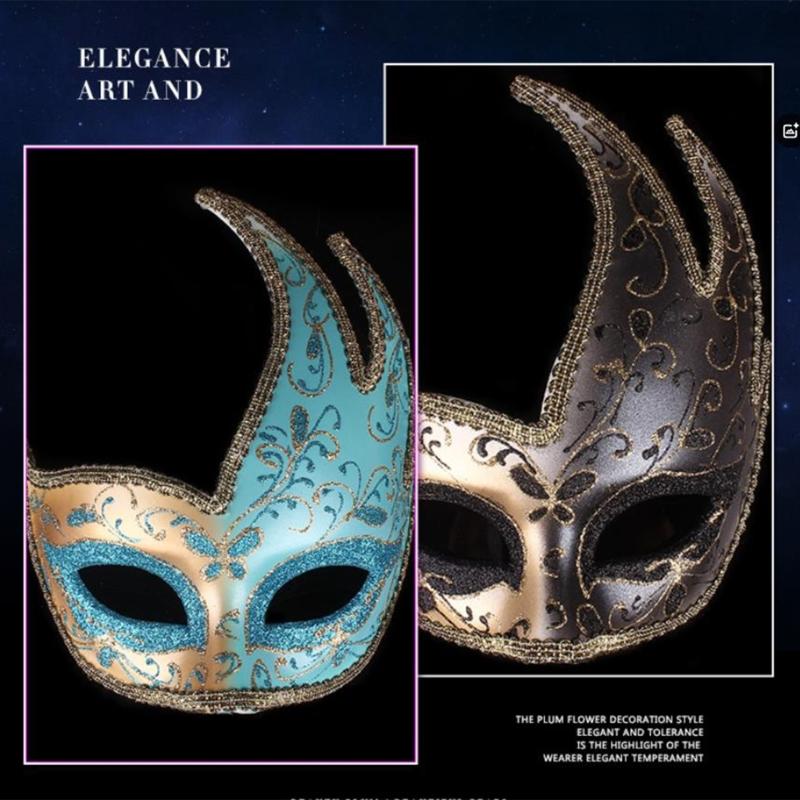 Masquerade Mask Half Face Mask Eye Mask Venetians Mask Halloween Costume Mask Mardi Gras Decorations Party Mask Gifts