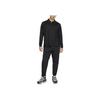 Nike Solid Color Polo Neck Pullover Sweatshirt Men sweatshirt Black FB7382-010