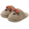 Cute mushroom cotton slippers winter indoor home household plush warm winter fluffy slippers winter
