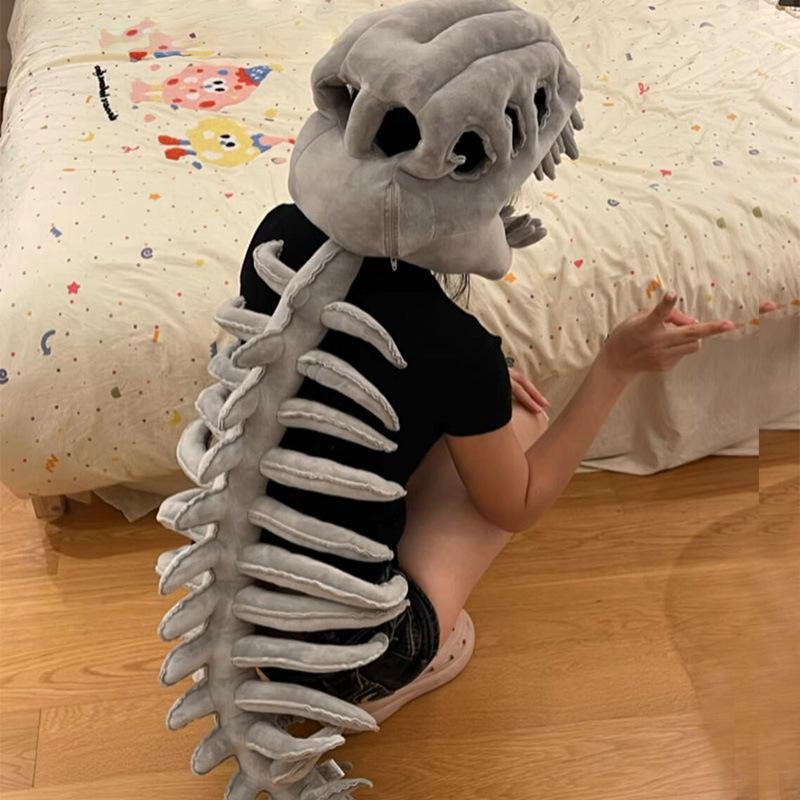 

Китайский головной убор динозавра Экзоскелет Кукла Шляпа - Подарок на Хэллоуин и день рождения для мальчиков и девочек