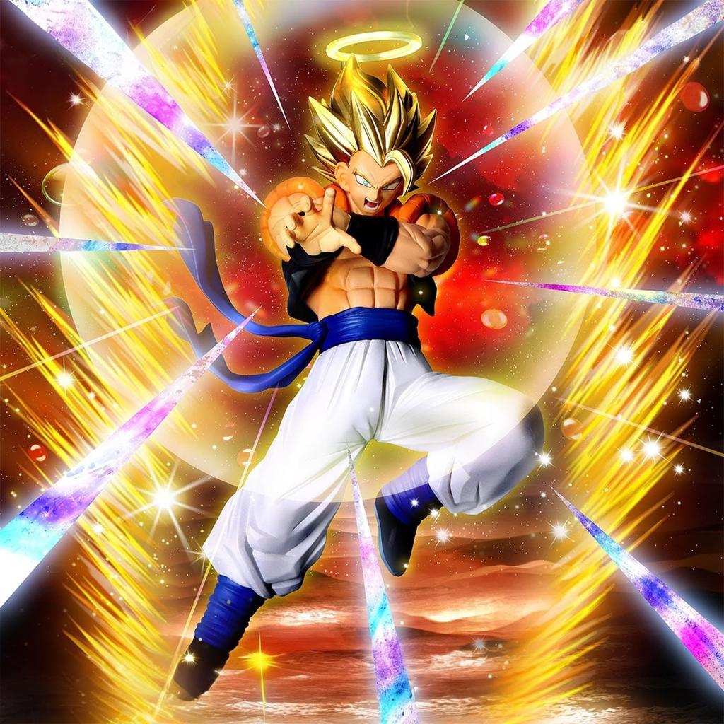 Dragon Ball Z Super Gogeta Figure BALL Z DOKKAN BATTLE 10TH ANNIVERSARY 19cm (DRAGON FIGURE) Size Approx.