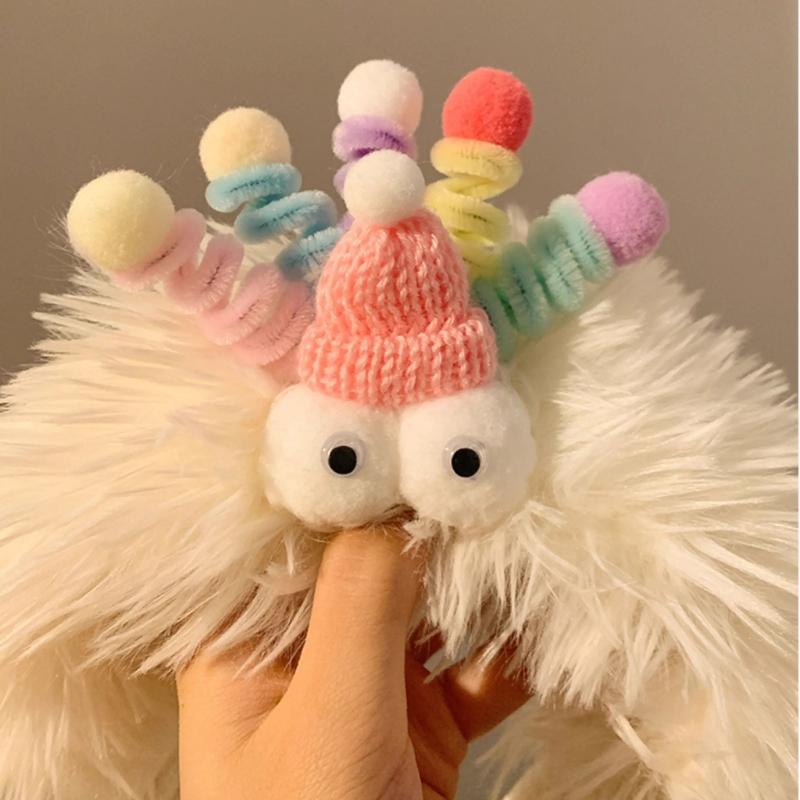 Mädchen Cartoon Stirnbänder Lustiger Clown Fell Kopfschmuck Breite Haarbänder Accessoires Frühling Haarbänder Geburtstagsparty