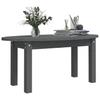  Coffee Table, Grey, 80x40x35 Cm, Solid Pine Wood