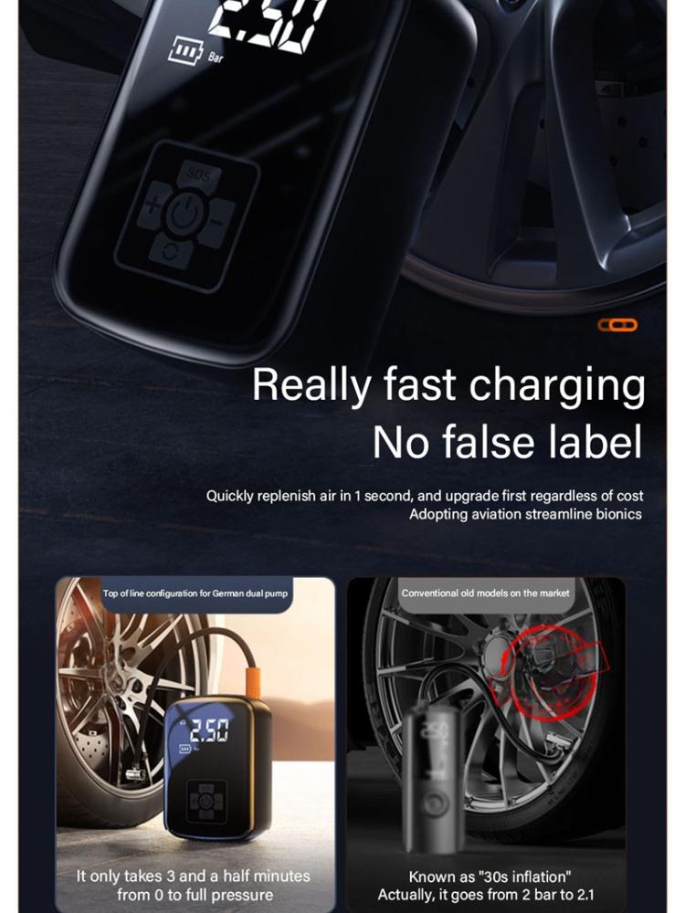 Wired/Wireless Car Air Compressor 150PSI Portable Electric Tire Inflator Pump for Motorcycle Bicycle AUTO Tyre Balls