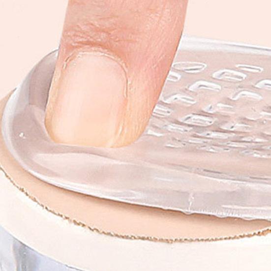 Yousheng 1 Pair Gel Heel Pad Foot Pain Relief Washable Reusable Self-adhesive Shock Absorbing High Heel Shoes Non-slip Heel Cushion Padding