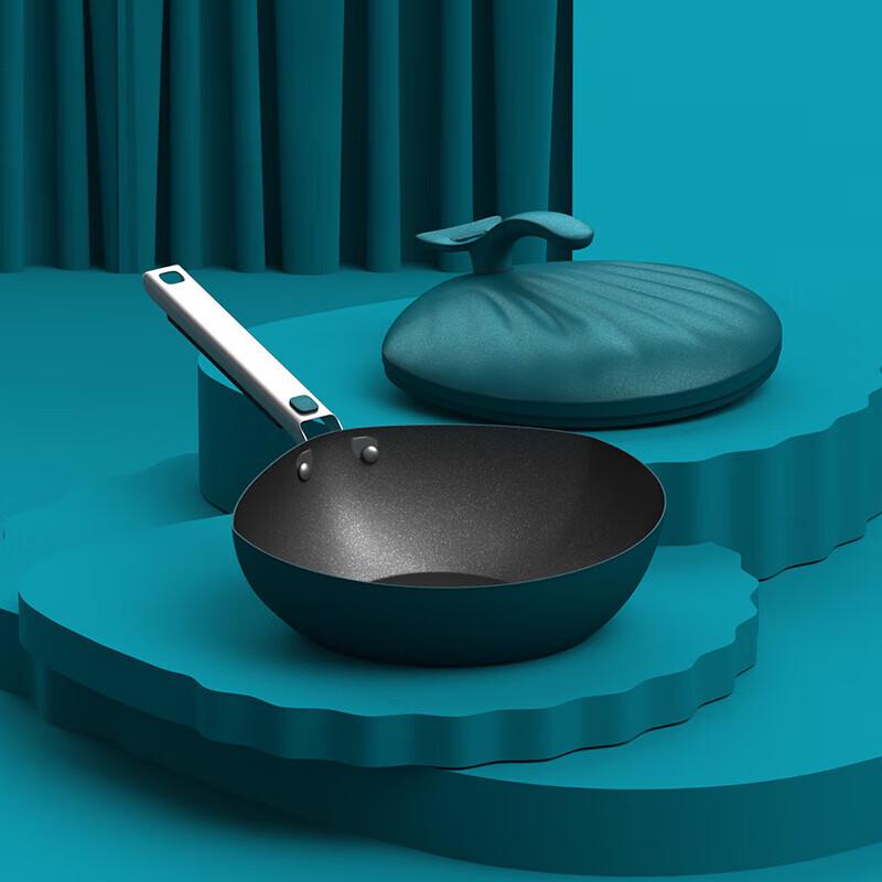 DStt Aibella Fashion Blue Shell-Shaped Wok