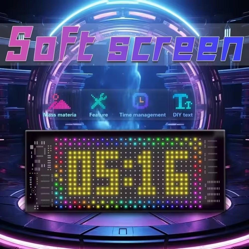 USB-Powered LED Screen Flexible Flexible Soft Screen Dynamic LED Matrix Panel  Truck Windshield