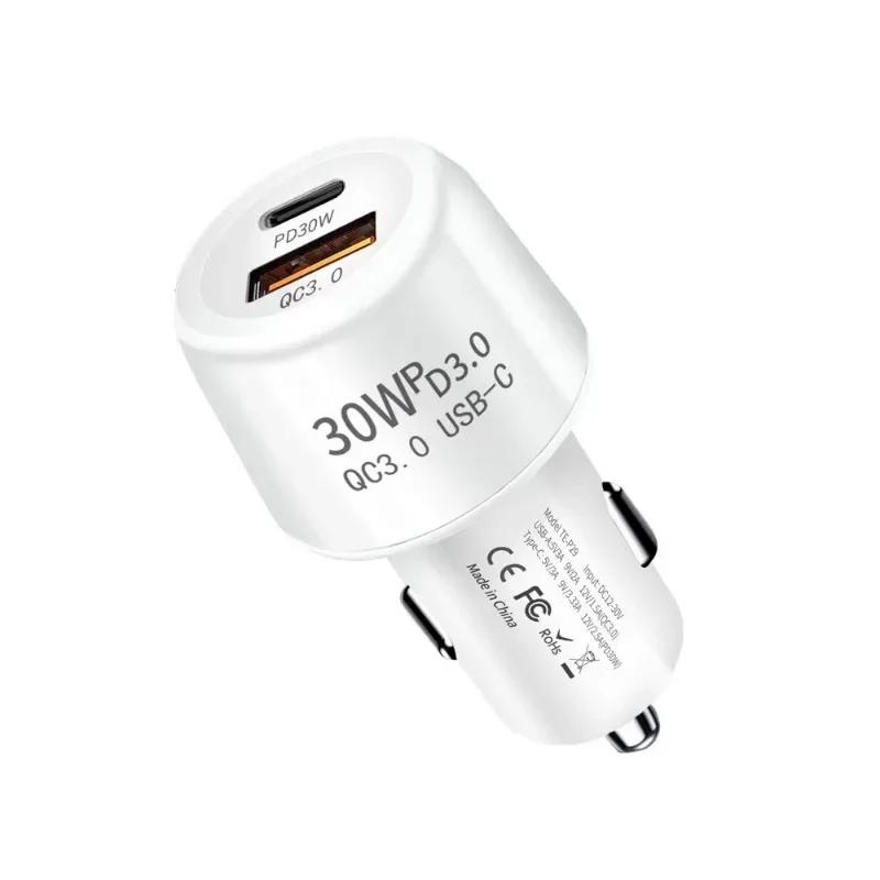 48W PD Car Charger USB Type C Fast Charging Auto Phone Charger Adapter Quick Charger 3.0 for IPhone IPAD Xiaomi Huawei Samsung