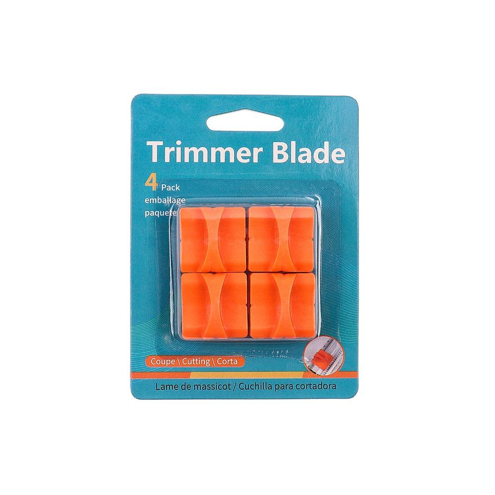 

4 шт. Пластиковые лезвия для резака бумаги, сменные лезвия для резки бумаги оранжевый