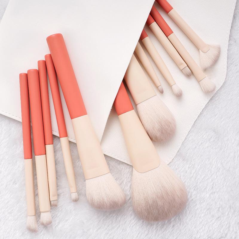 12 pçs conjunto de pincéis de maquiagem de férias pincéis de pó solto pincéis de sombra conjunto completo pincéis de maquiagem portátil