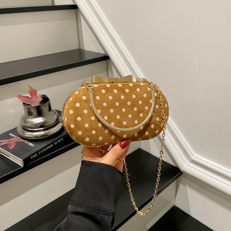 Handliche Polka Dot Tasche, Modische Unterarmtasche, Exquisite Single-Shoulder Crossbody Bag für Damen, Kleine quadratische Tasche