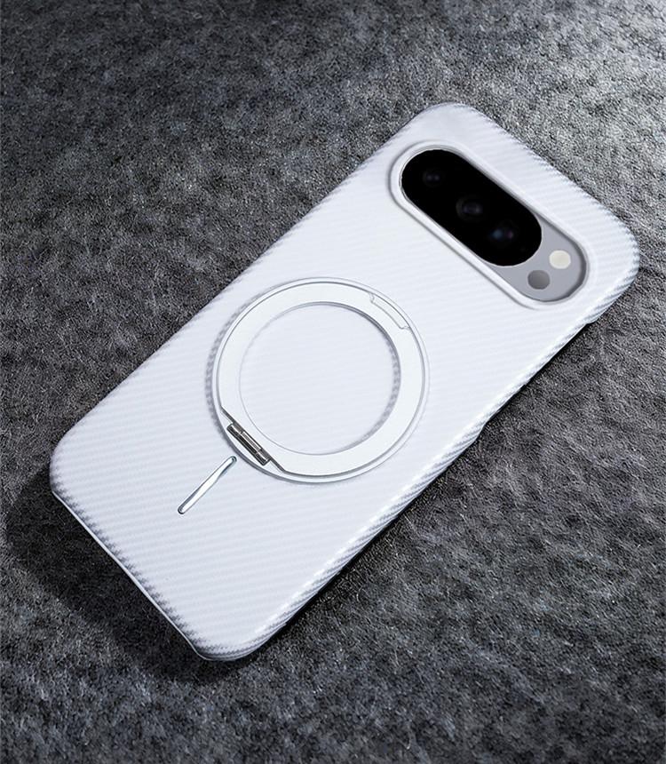 Google Pixel 10A/9ProXL Magnetic Carbon Fiber Stand Case