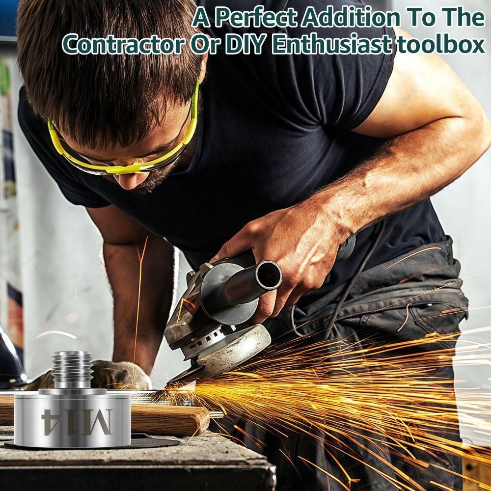 High Strength Angle Grinder M14 Adapter Alloy Steel Heat Resistance X Lock Adapter Durable Wear-resistant