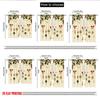 2pcs 2D flat printing Christmas Hot Party Curtains Christmas Holly Bells Ornaments Digital Printed Polyester Drapes Holiday
