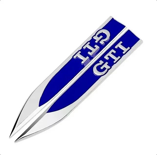 2025 Hot 1PCS 3D Metal Car Body Side Fender Badge For Volkswagen VW Golf 7 6 5 GTD GLI Logo Sticker Emblem Decals Styling Access