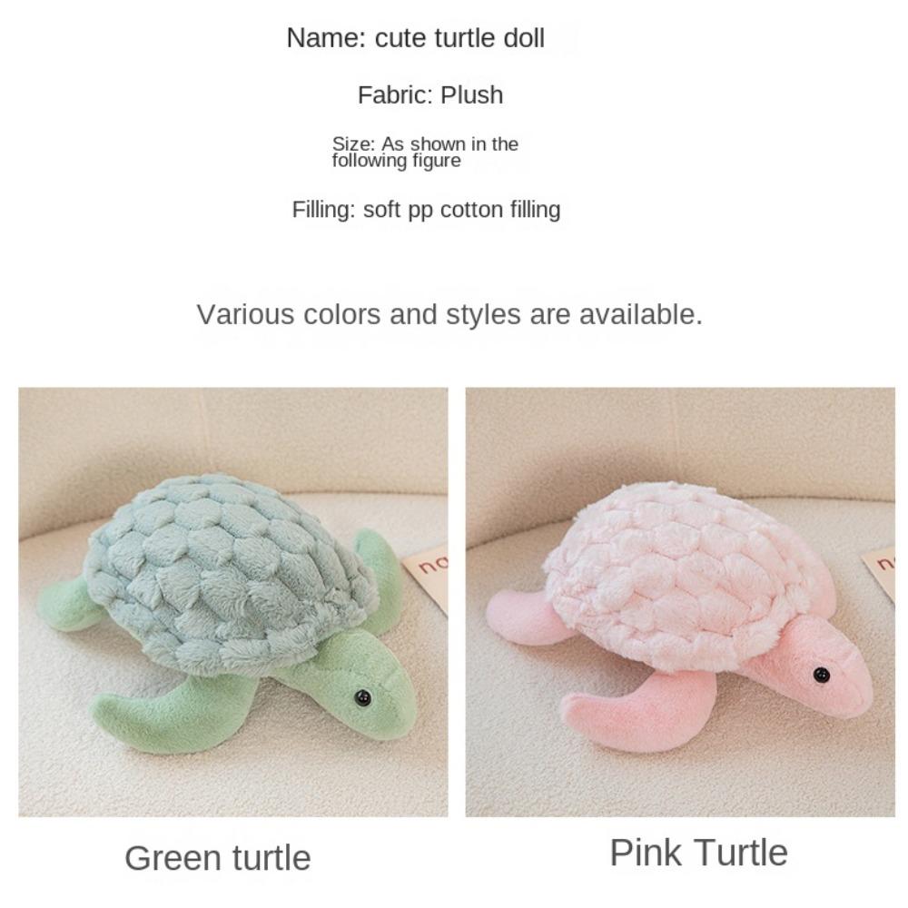 Pink Sea Turtle Plush Toy Green Tortoise Pillow Plush Doll Cute Turtle Stuffed Animals  Children