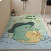 Bathroom Floor Mat Cartoon Wind Silk Ring Non-Slip Mat Shower For The Elderly And Children Bath Floor Mat Anti-Drop Mat Can Be