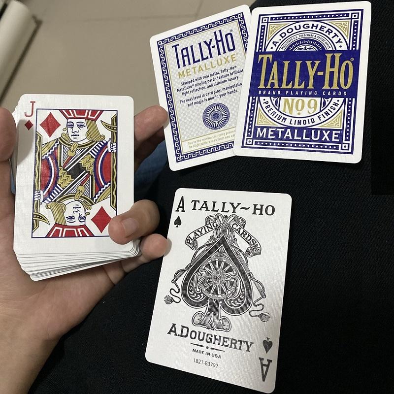 Tally-Ho Metalluxe Oyun Kartları USPCC Bisiklet Destesi Poker Boyutu Kart Oyunları Sihir Hileleri