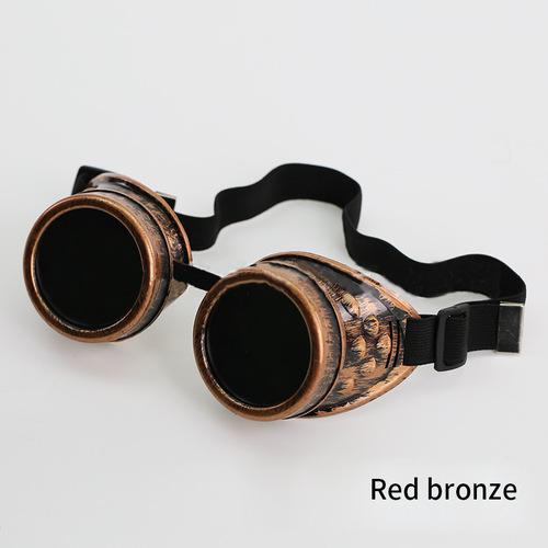 Vintage Western Cowboy Hat With Glasses Jazz Steampunk Heavy Metal Driver Goggles Cosplay Halloween Decorations for Adult Kids