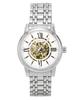 Objet D Art Stainless Steel Silver Skeleton Dial Automatic 69133 Men's Watch
