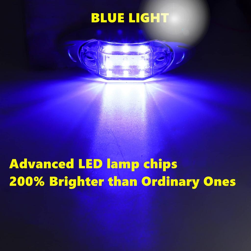 LED Side Marker Light 6 LED Truck Position Lamp 12V