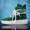 Autumn and Winter British Style Straps American High Street Boots High Top Casual Thick Baseplate Shoes