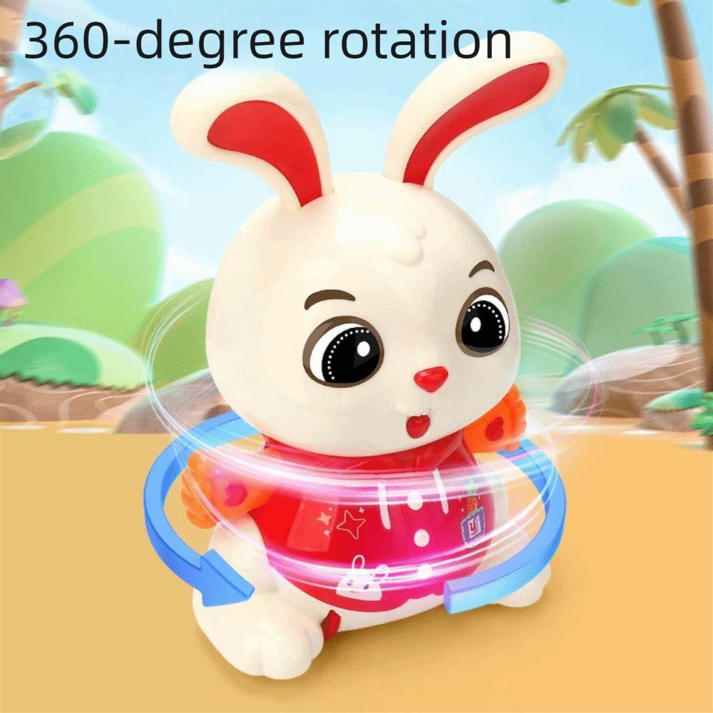 Light Effects Bunny Electric Toy Colorful Sound Kids Electric Bunny Toy  Birthday Gift