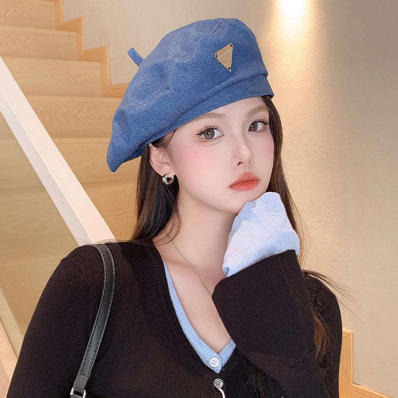 

Весенне-осенний милый берет, детская ретро треугольная стандартная ковбойская шляпа, повседневная универсальная восьмиугольная шляпа художника, новинка Average size