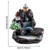 Zen Resin Reflux Incense Burner - Sandalwood Aromatherapy Decor for Bedroom, Indoor Meditation & Home Decor