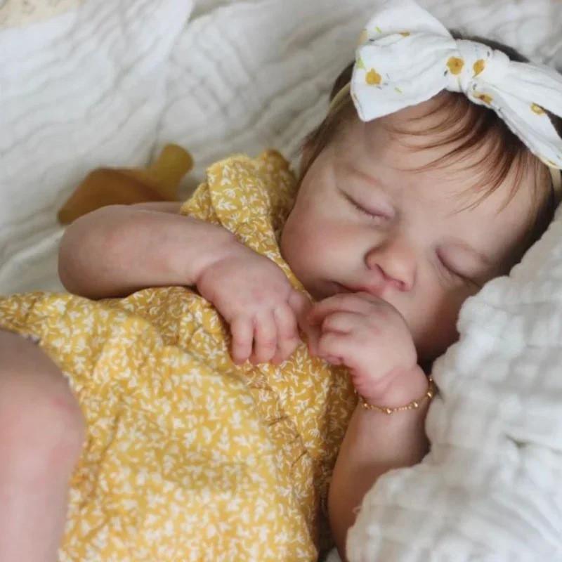 Silicone Doll 19in Floral Lily Leaf Sleeve Baby Outfit For Collectors And Gift Givers
