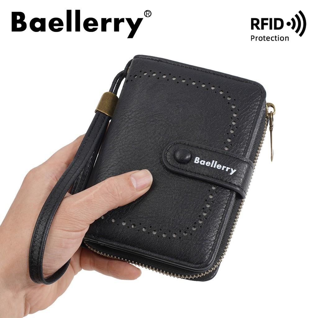 Pu Leather Womens Wallet Card Holder With Antitheft Design For Daily Use